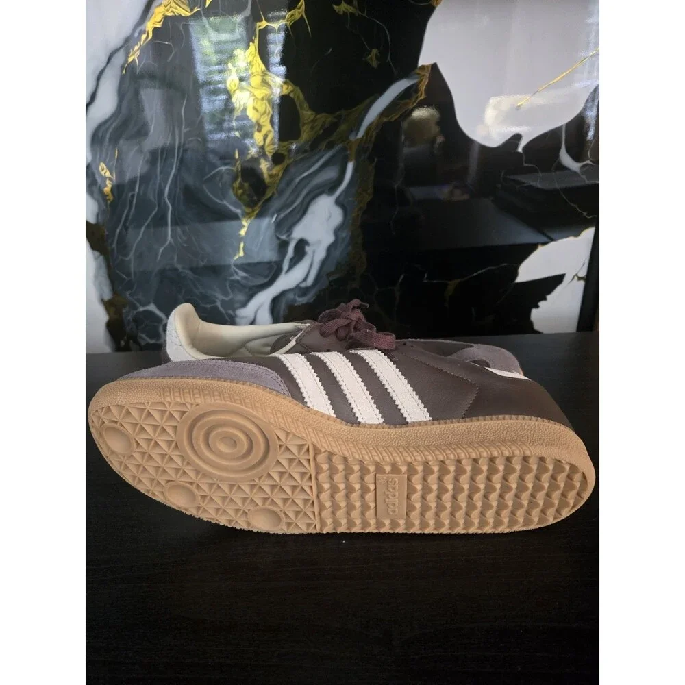 Adidas Originals Samba OG Leather Sneakers Brown Gum ID1481 Size 11 Authentic